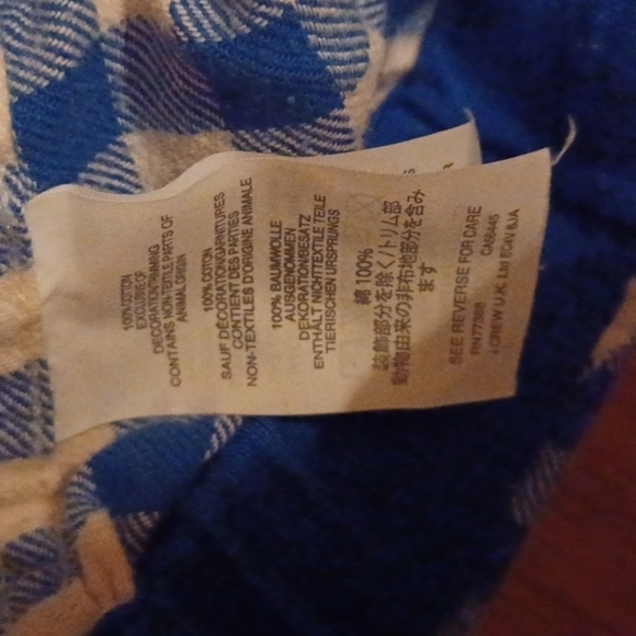 j.crew comfy blue/ off white checked mens pj pants. Size medium tall.Comfy! - Picture 7 of 8